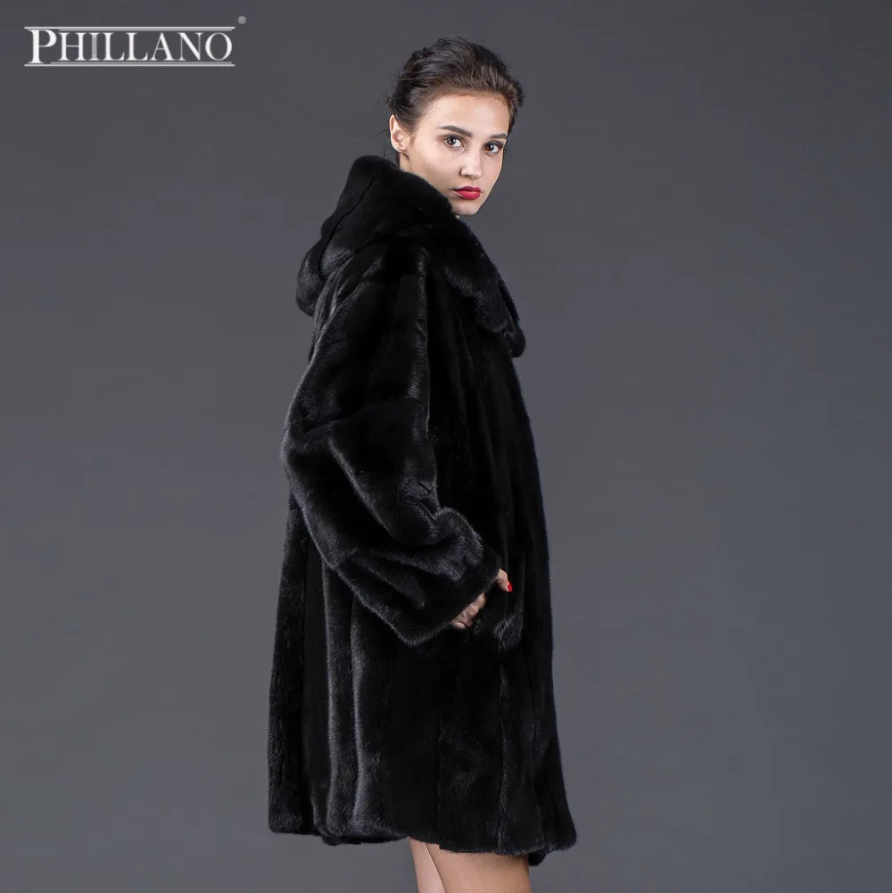 ПРОДАЖА 2016 PHILLANO Премиум Шубы Из Натурального Меха Норки. Женщин норки одежды из