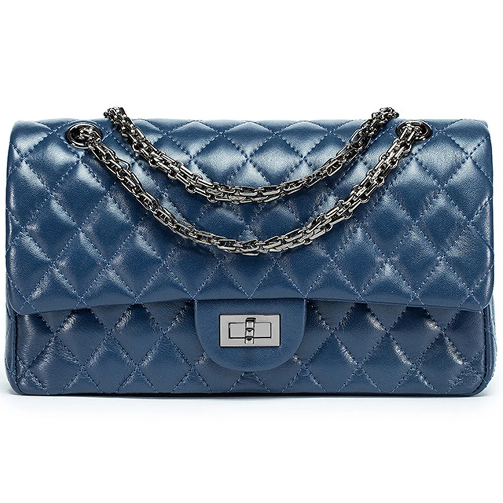 Женская сумка мессенджер HMILY из натуральной кожи с цепочкой|chain crossbody bag|ladies shoulder
