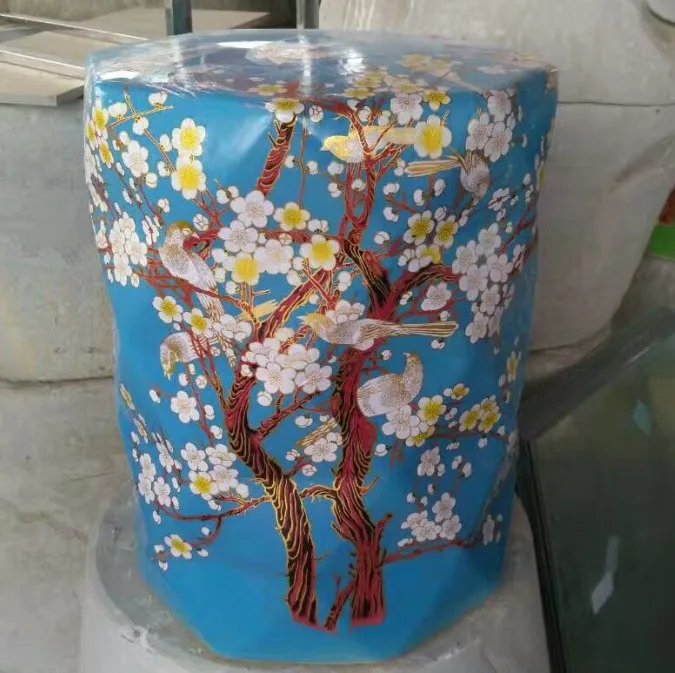 Jingdezhen high temperature ceramic and stool furnishing articles ceramic stool drum stool in shoes