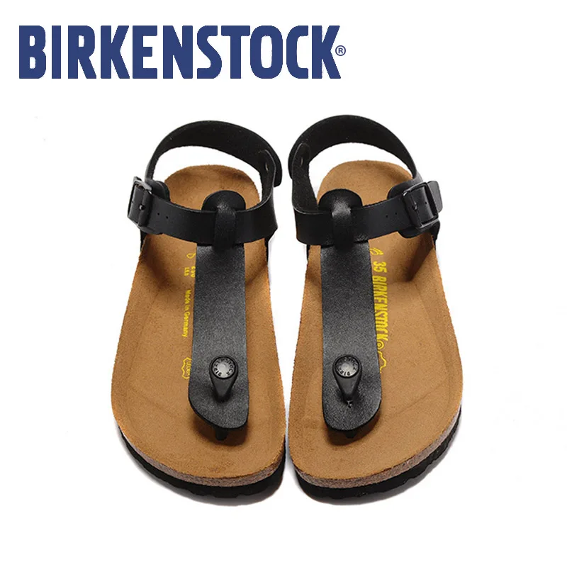 

Birkenstock Women Beach Outdoor Sandals fashion Birkenstock Slippers Leather Flip Flop Sandalias playa zapatos de mujer EU35-41