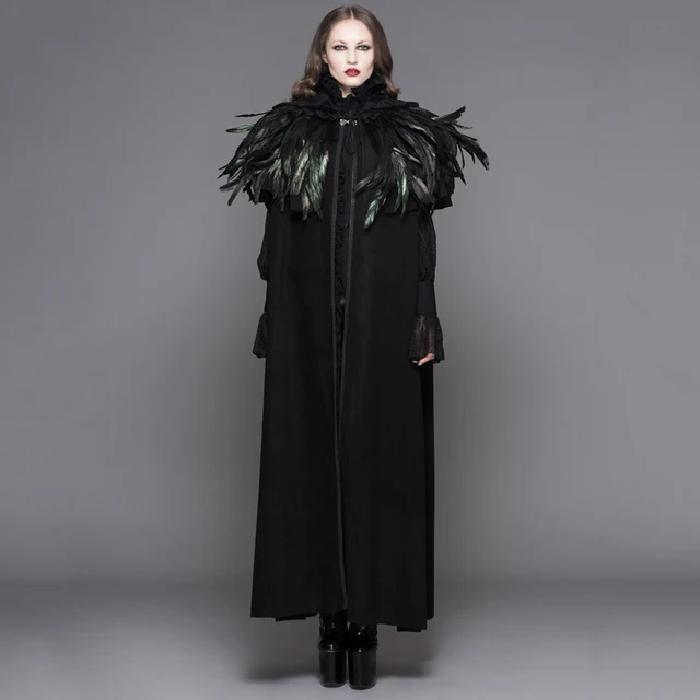 Gothique Foncé Manteau De Diable Long Femmes Manteaux Steampunk Mode Fxx804