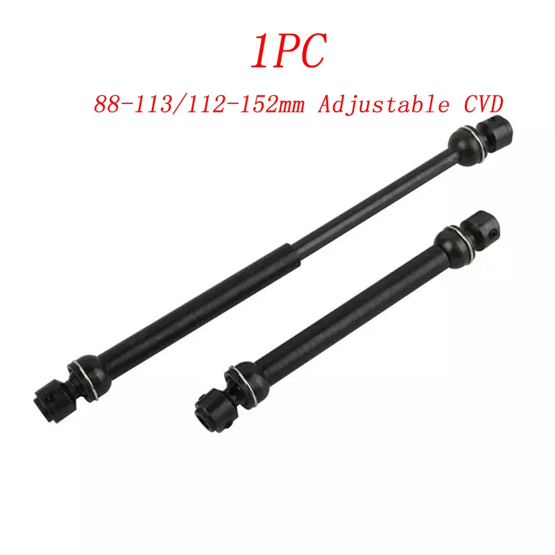 

1PC 1/10 RC Car Metal Universal Drive Axle 88-113/112-152mm Adjustable CVD Dog Bone for Tamiya CC01 4WD RC Racing Car HSP 94180