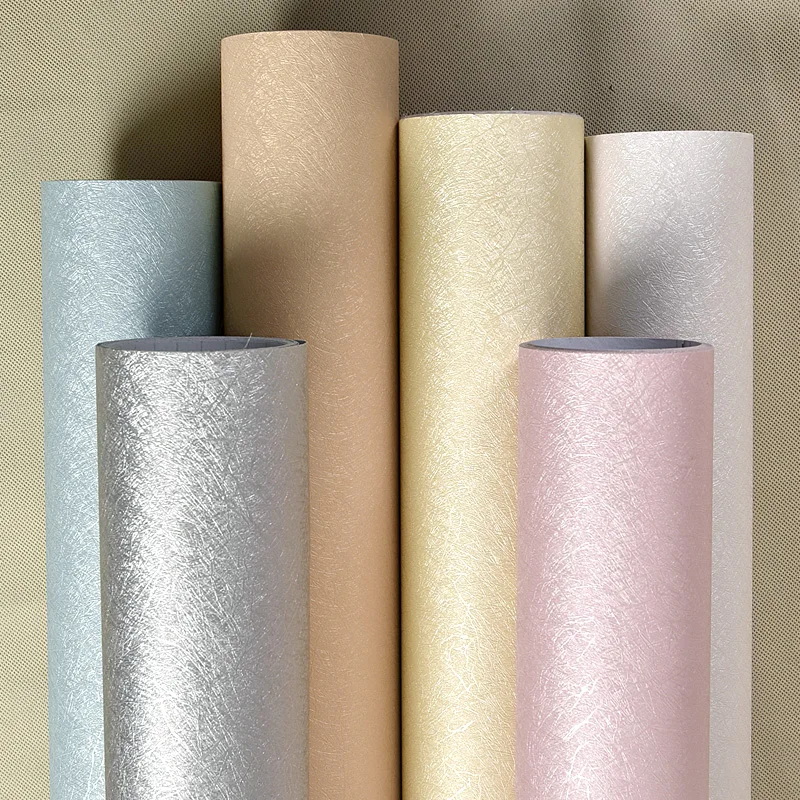 

Waterproof self-adhesive plain color wallpaper silk wallpaper bedroom living room modern minimalist dormitory wall stickers -46