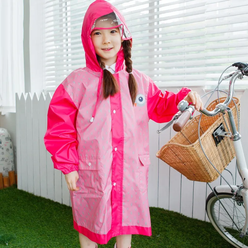 Best Selling Children Raincoat Boys Girls Cartoon Rain Coat Student