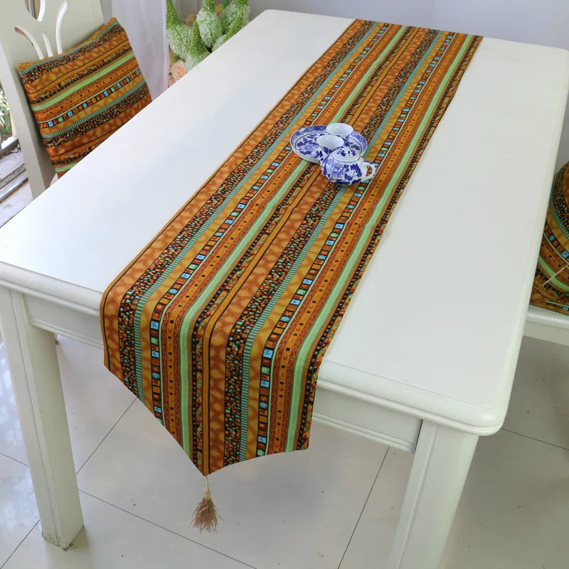 American cotton and hemp table flag, table flag, hotel, bed flag, tea house, tea flag