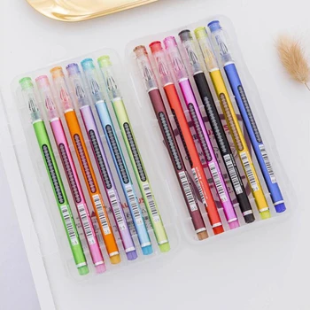 

Diamond Head Shell Gel Pen 0.5mm 12 Different Colors Ink Pens DIY Japanese Office Stationery and School Supplies 12PCS/S