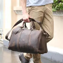 Tiding новая портативная Дорожная сумка Мужская Большая вместительная багажная сумка кожаная Европейская и американская Ретро 2 цвета 3061