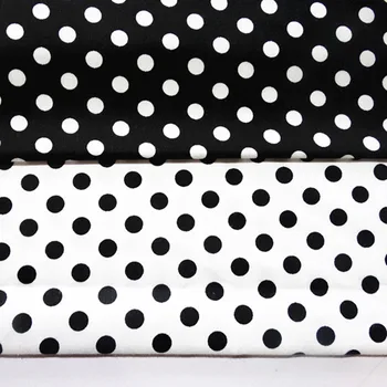 

half meter round dot printed 100% cotton twill fabric for baby's bedding handmade dustcoat cloth B27