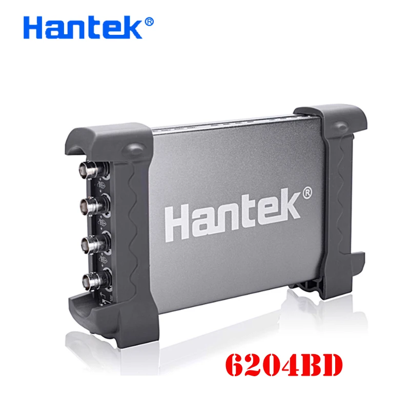 Hantek 6204BD цифровой осциллограф 4 канала 200 МГц Ручной USB osciloscopes PC Osciloscopio+ 25 МГц генератор сигналов