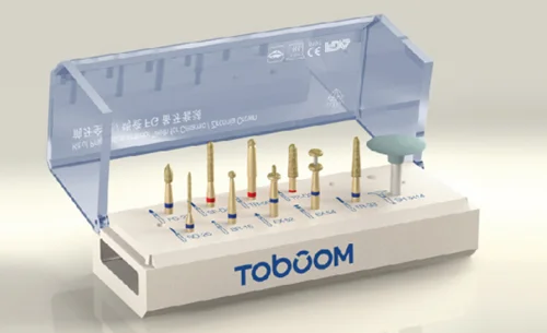 Набор для подготовки боров FG0610D для передних и керамических коронок из циркония 10 шт./комплект