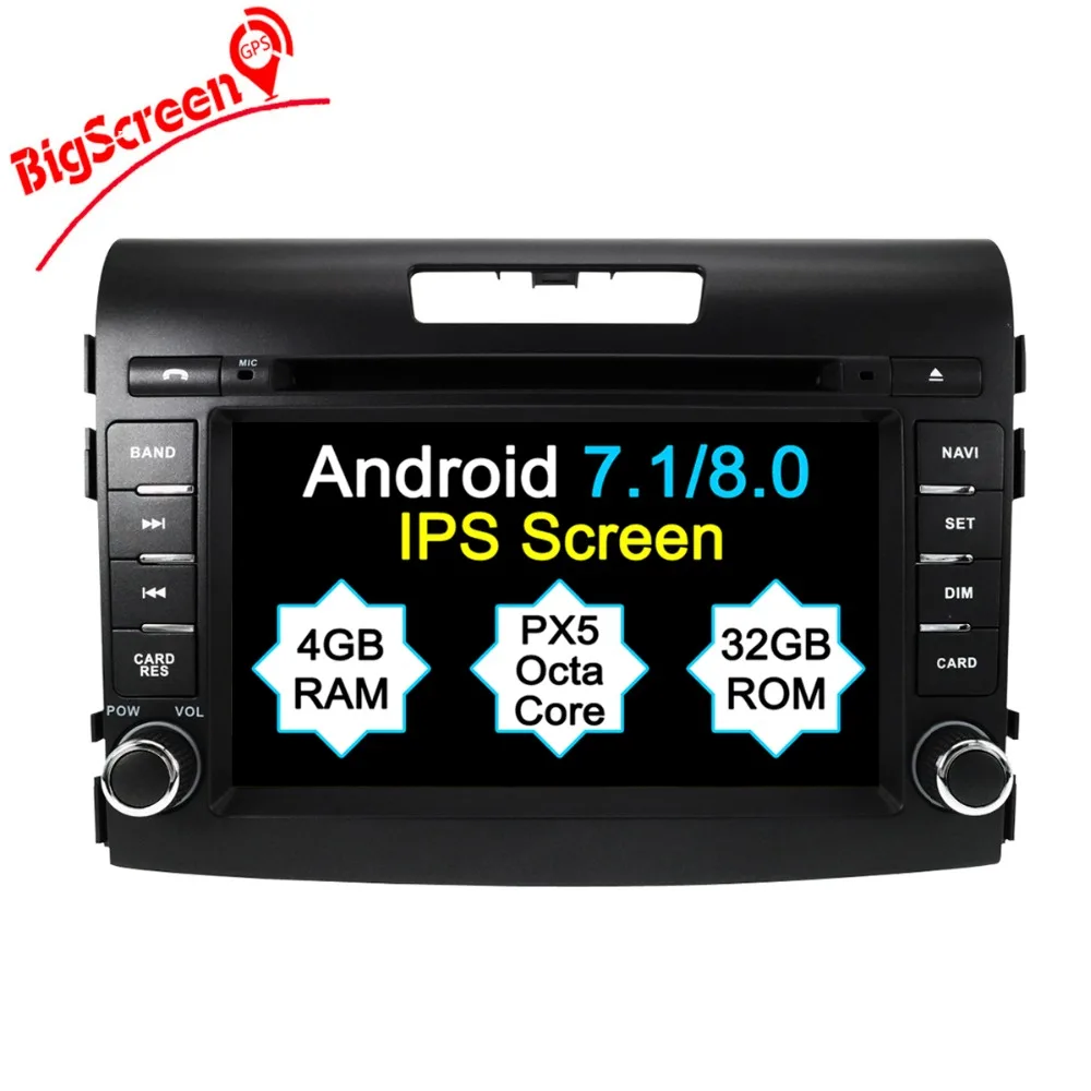 Best The Newest Android8.0 7.1 8 Core Car CD DVD Player GPS Navigation For Honda CRV 2012-2016 Autoradio Recoder Stereo headunit WIFI 0