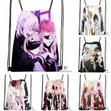 Изготовленная на заказ DIABOLIK LOVERS& 3 походная сумка на шнурке для мужчин и женщин милый рюкзак для детей(черная спинка) 31x40 см#180531-01-41