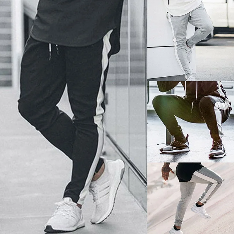 2018 Новый Для мужчин пот Штаны Демисезонный Повседневное Slim Fit Брюки Мужской Stretch