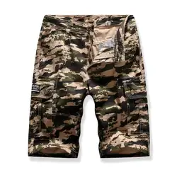 Камуфляжные обшитые мужские шорты с несколькими карманами Карго летние шорты для серфинга и пляжа армейский Стиль хаки серый бежевый