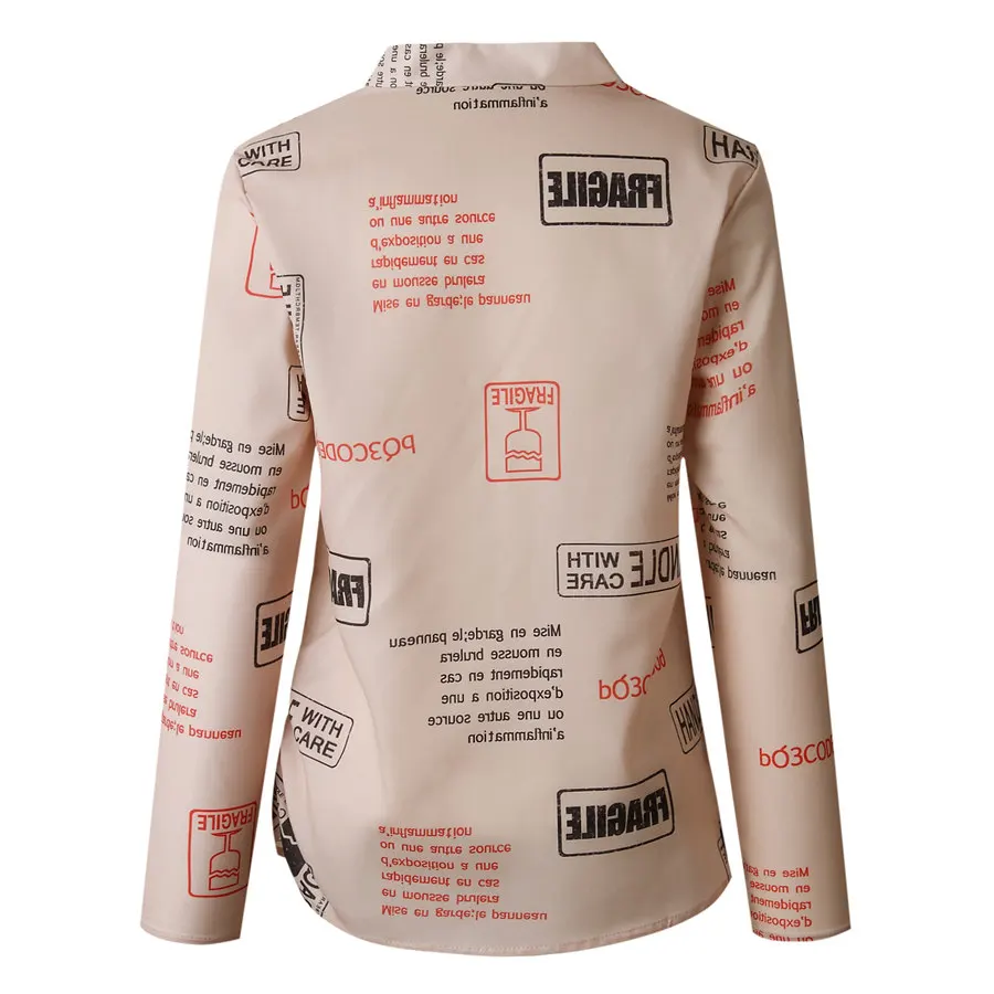 Gladiolus Letter Print Blouse Women V Neck Long Sleeve 2019 Spring Autumn Shirt Women Fashion Womens Tops And Blouses Plus Size (11)