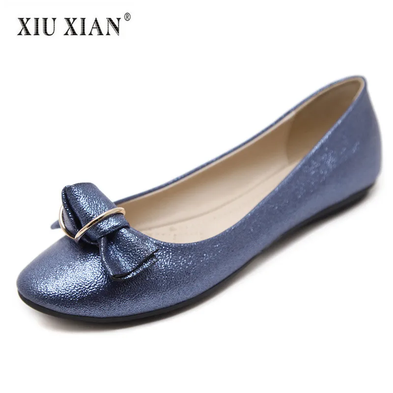 2018 Spring New Luxury Patent Leather Women Flats Special Design Shallow Flexible Soft Boat Shoe Hot Sale Big Size Leisure | Обувь