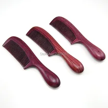 Para Novio Moda Regalo Sanos Peinetas Purpleheart Madera Cepillo de Carbono Peluquería Profesional Peluquería Peine 20 unids/lote