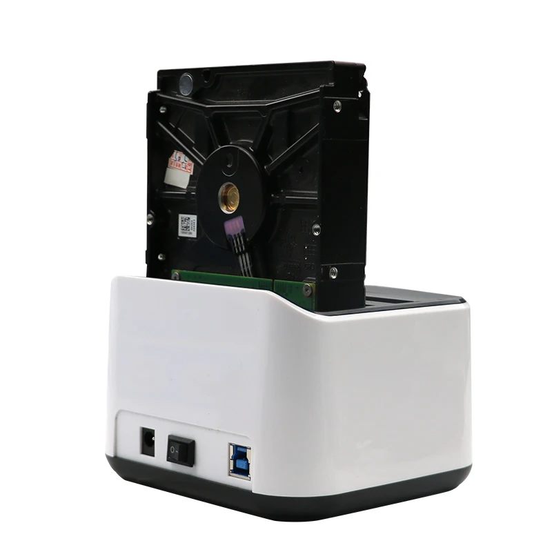 dual bay hdd docking station clone function sata 2 hd case 3.5 2.5inch usb3.0 5 gbps 4TB hard disk box HDD SSD read data device external hard disk case 3.5