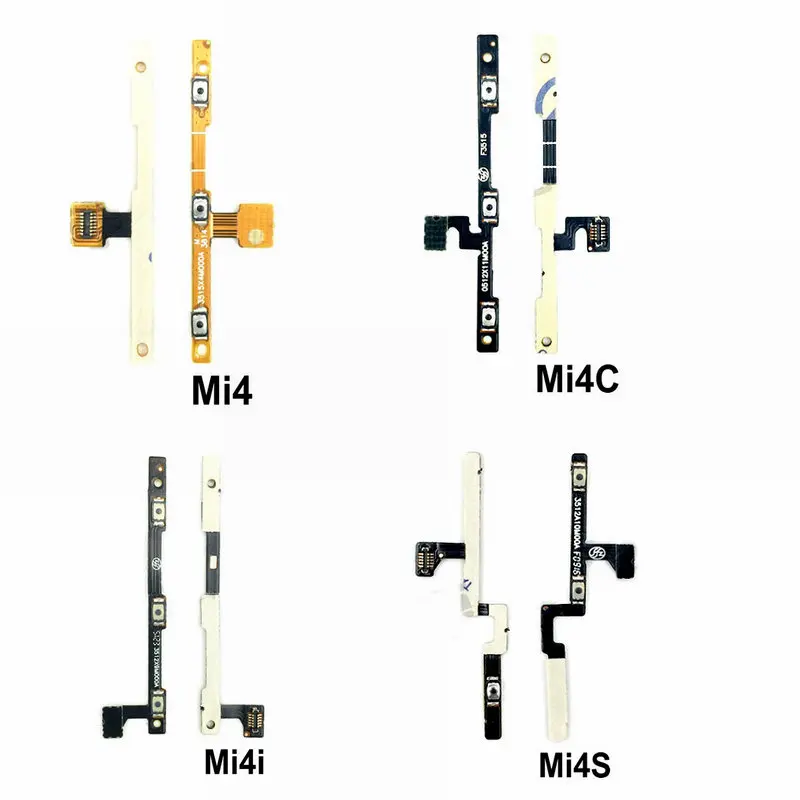 Высокое качество Кнопка громкости гибкий кабель для Xiaomi Mi4 Mi4i Mi4C Mi4S телефон питание вкл. Выкл. Ключ гибкий кабель