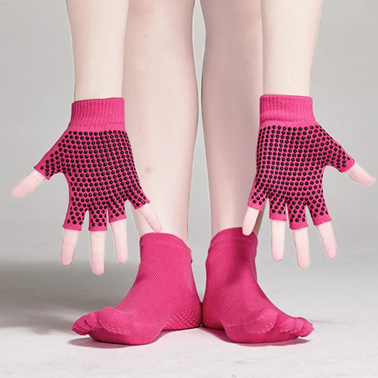 Grip Chaussettes Antid/érapantes pour Yoga//Pil/âtes//Danse//Martiaux//Ballet//Fitness 5Pack