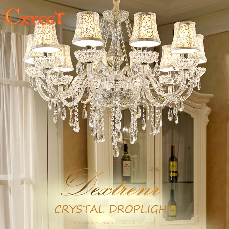

Modern LED Transpearent Crystal Chandelier Lights Lamp For Living Room Lighting Fixture Indoor Decorating