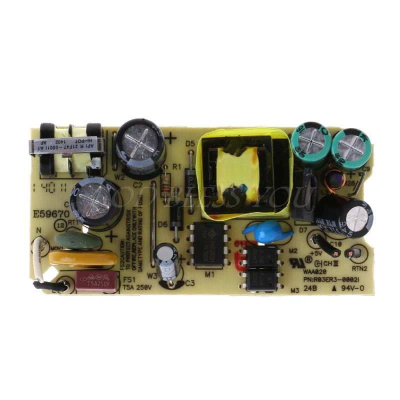 

AC-DC 5V 2000mA Switching Power Supply Module 5V 2A Board with IC Protection
