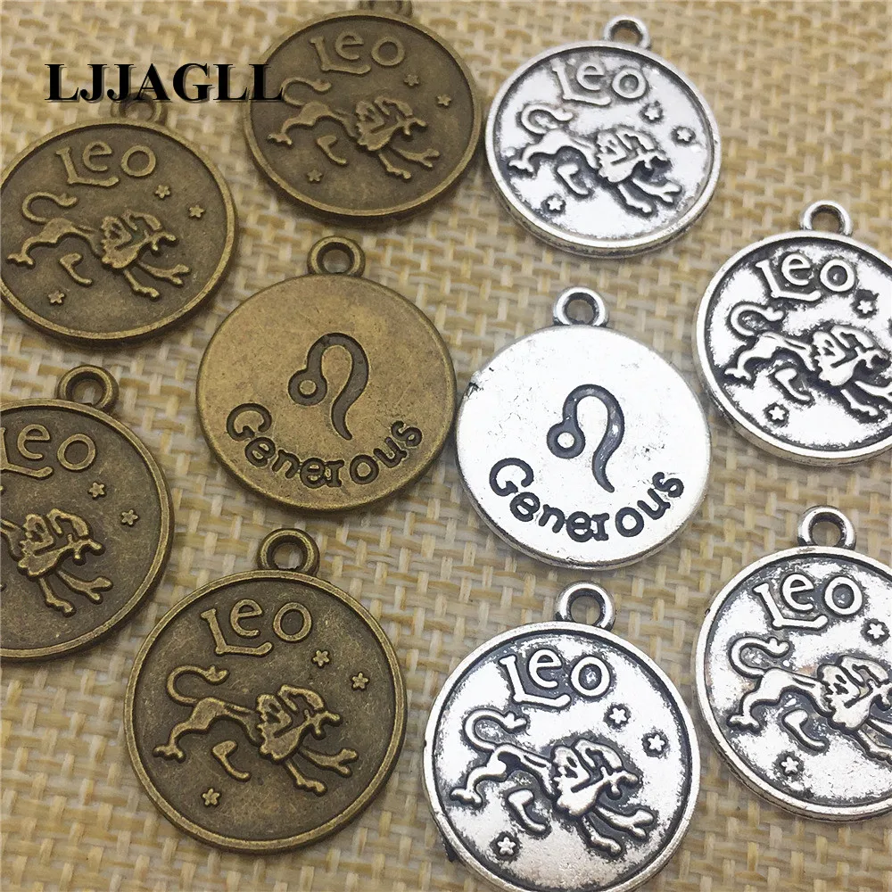 12Constellations Leo Sign Charms July 24 August 23 Vintage ...