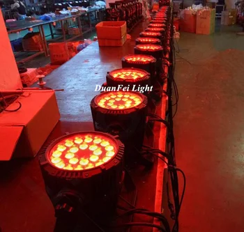 

12pcs/lot outside disco party lights 24x10w led par rgbw 4in1 color change par cans outdoor spot led par lightings