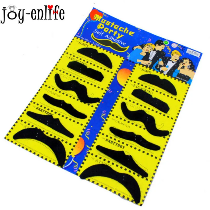 

JOY-ENLIFE 1set Funny Black Fake Beard Halloween Cosplay Pirate Party Props Fake Mustache Kids Adult Decoration Photobooth Prop