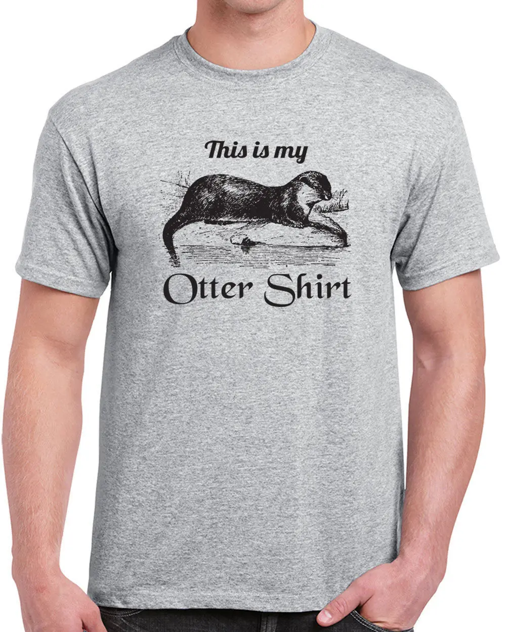 

450 This is my Otter mens t-shirt funny animal lover rodent cute vintage retro Summer Men'S fashion Tee,Comfortable t shirt