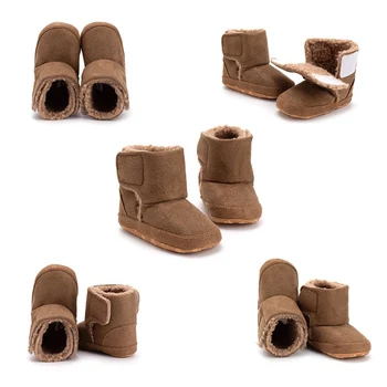 

New Baby Cotton Boots 2018 Autumn Winter Non-slip Warm Soft Bottom Baby Shoes Newborn Toddler Shoes Infant Snow Boots 0-1Y W1