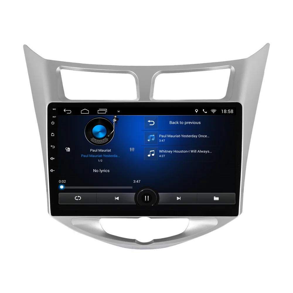 Perfect Nedehe Quad core Android 8.1 car dvd gps navigation for Hyundai Solaris Verna accent car radio stereo video multimedia player 6