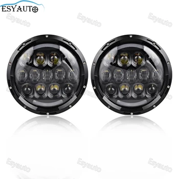 

7 Inch Round Headlight 105W LED lamp with White DRL amber turning Lighting 7'' Hi/Lo Beam headlamp for Jeep Wrangler