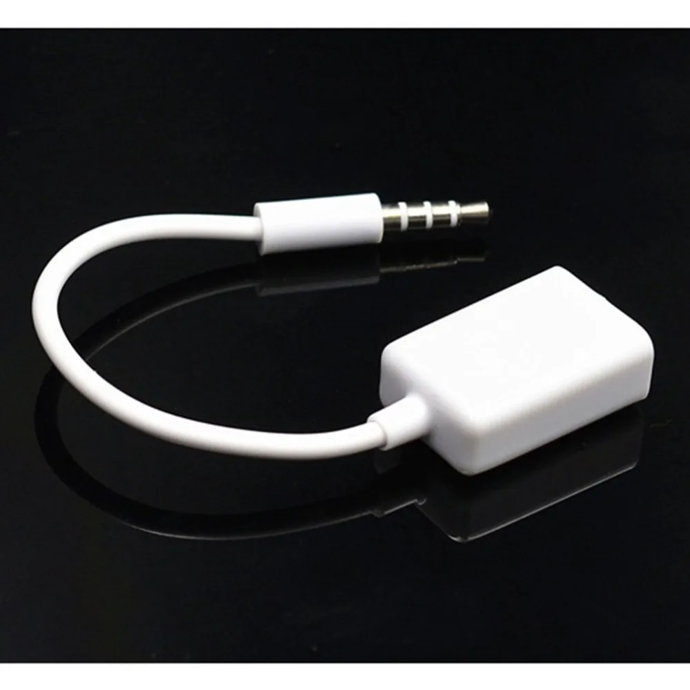 AUX к USB 3 5 мм папа Aux аудио разъем 2 0 Женский конвертер кабель только автомобильный