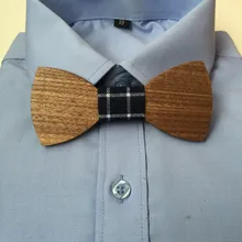 Высокое качество ручной работы мужской деревенский Свадебный костюм платье деревянный галстук-бабочка галстук Коктейльные Вечерние регулируемые бабочка под смокинг новая мода