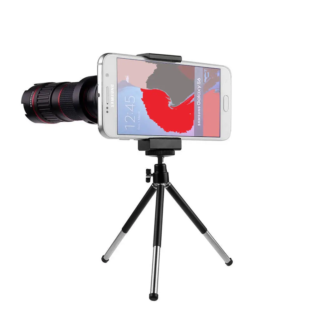 

4-12x Adjustable Optical Zoom Telescope SLR Camere Telephoto Lens For Samsung Galaxy S9 S9 Plus S8 S8 Plus S7 S7 Edge Note 4 5 8