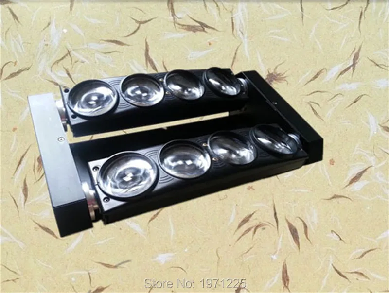 

4pcs/lot 8 x 10w Led Beam Sharp Light RGBW 4IN1 Double Row Butterfly Beam Light 8eyes led moving head Beam light RGBW Cree Disco