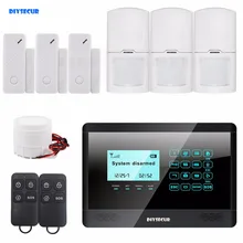 Сенсорная клавиатура беспроводной GSM SMS автоматический набор Умный дом Охранная сигнализация жидкокристаллический 850/900/1800/m2bx 1900MH