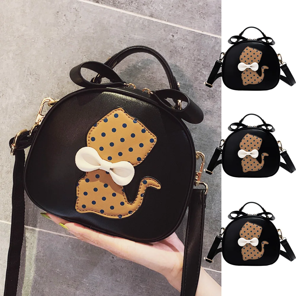 

Cute Cat women's shoulder bag crossbody bags for Girl women 2019 Soft PU leather Small luxury handbags women bags Messenger Bags