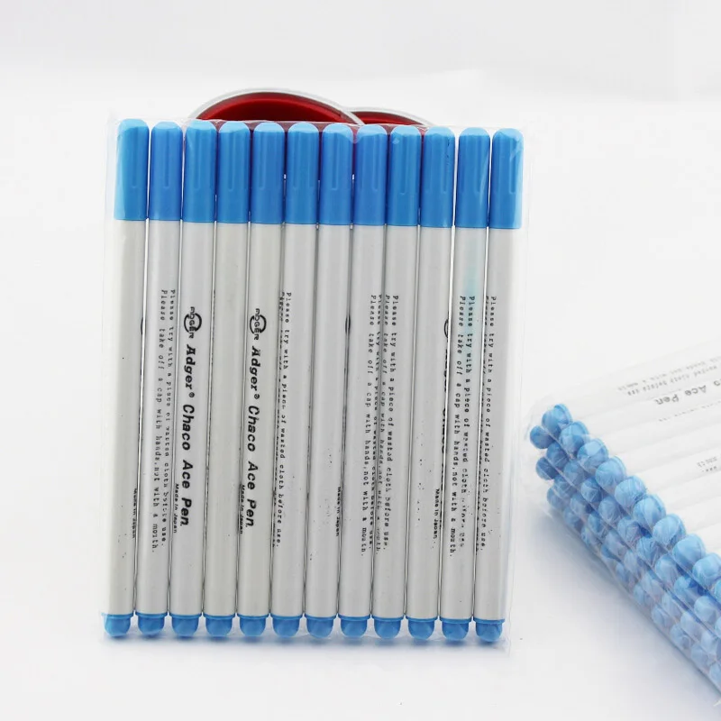 

5pcs Soluble Marker Pen Water Wipe Pen Cross-stitch Automatic Disappear Color Pen Sewing Mark Tool
