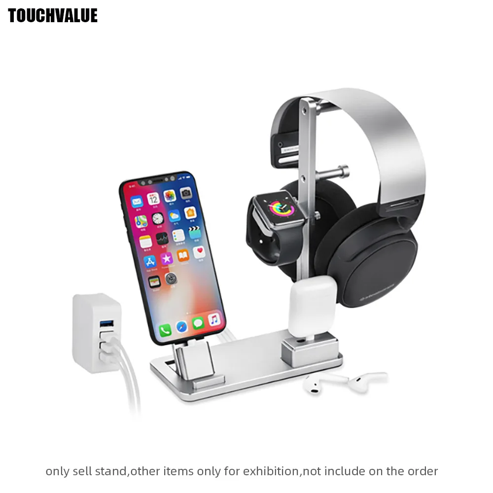 

Luxury Multi-functional Desk Stand For iPhone Charging Stand For Apple Watch Dock Station Aluminium Alloy Tablet Holder