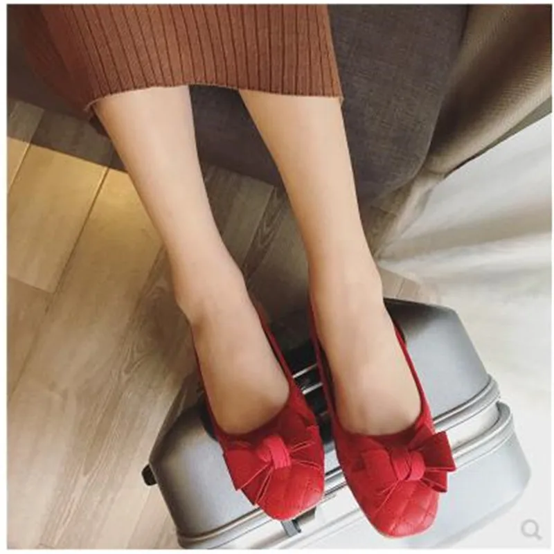 2018-Women-Fashion-Spring-Ladies-Pointed-Toe-Flat-Ballet-Flock-Shallow-Shoes-Loafers-Slip-On-Casual (4)