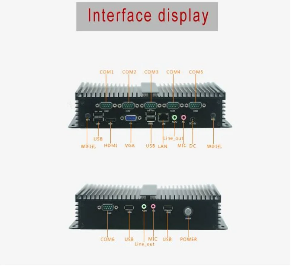 Промышленный мини-ПК Intel I3 3217U I5 3317U I7 3537U WI-FI компьютер с DHMI VGA 6 RS232 Порты Бесплатная доставка причастником H2