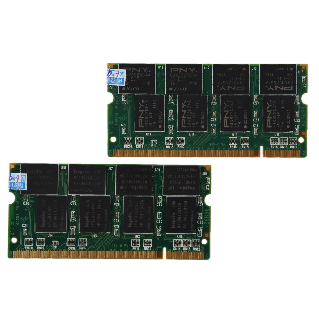 

2GB 2X1GB PC2700 DDR-333 Non-ECC 200-Pin CL2.5 Laptop (SODIMM) Memory (RAM) New