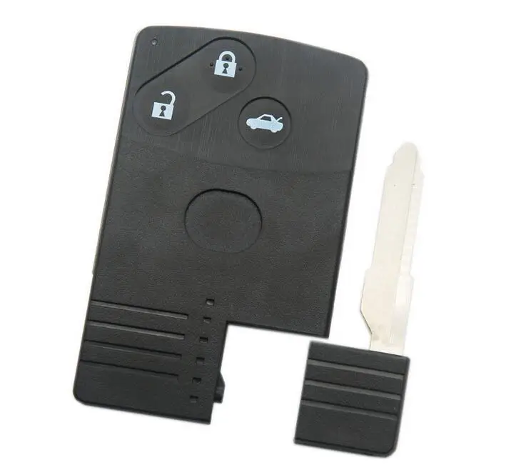 3 кнопки смарт дистанционные брелки для ключей в виде ракушки чехол для Mazda M3 M6 M2 M5 MX-5 MX-7 RX-8 с маленькая лопатка Fob ключ пустой чехол iPhone 5 шт./лот