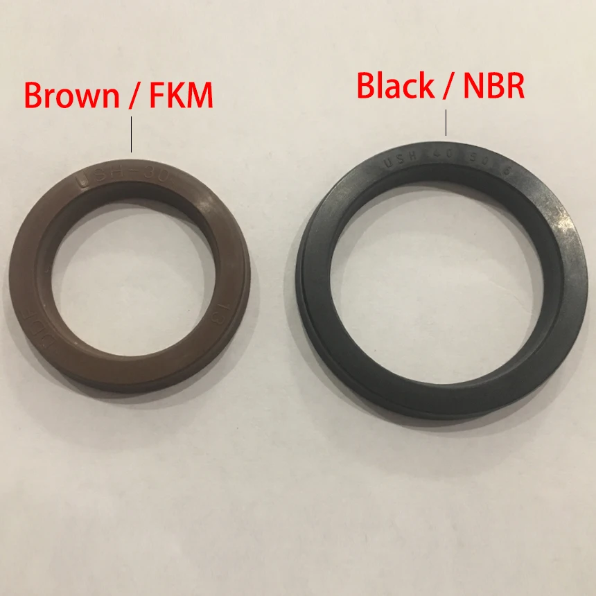 

10*18*5/5.8 10x18x5/5.8 11.2*19.2*5 11.2x19.2x5 Black NBR Rubber Hydraulic Cylinder Piston Rod USH U Lip Gasket O Ring Oil Seal