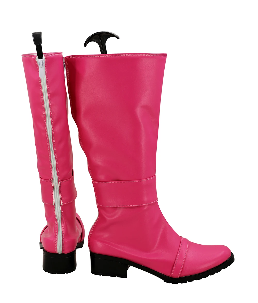 Uchu Sentai Kyuranger Raptor 283 Cosplay Boots Pink Shoes Space Squadron Nine Ranger Cosplay (3)