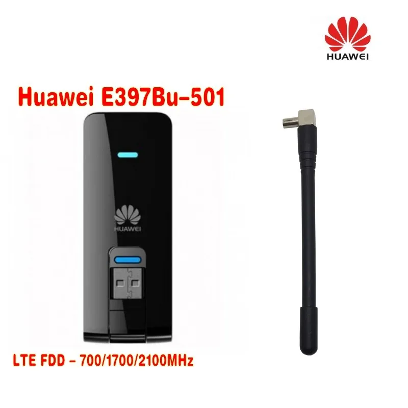 Разблокировать LTE FDD 700 1700 мГц 100 Мбит/с 4 г USB модем huawei E397bu-501 плюс антенна