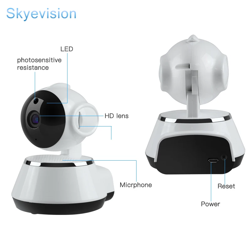 Skyevision безопасности дома Мини 720 P Wi Fi Беспроводной IP Камера ИК Ночное видение cctv