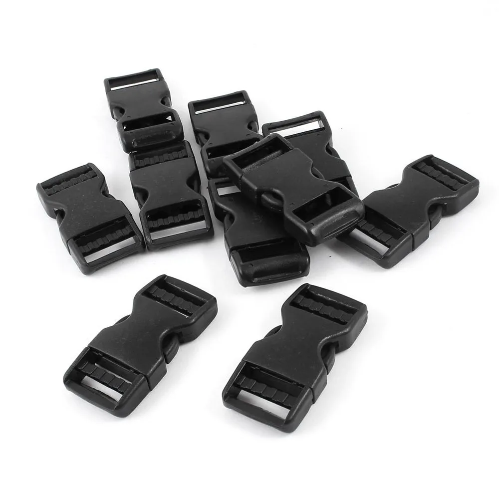 

2pcs/lot-Hard Plastic Buckle Backpack Closure Fast 10 pieces Black